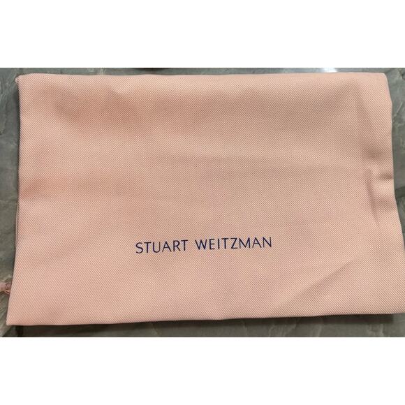 Stuart Weitzman Goldie Slide Adobe Chiffon Calf Size 5B - Picture 8 of 9